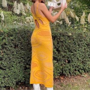 House of Sunny Hockney Dress in Papaya